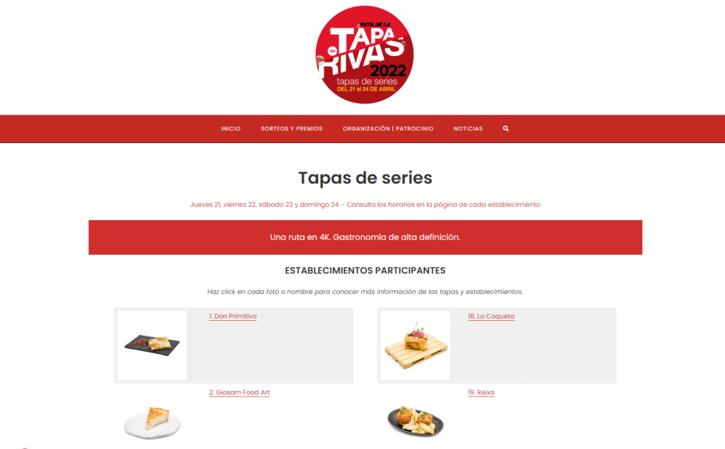 Rutero Ruta de la Tapa Rivas Vaciamadrid
