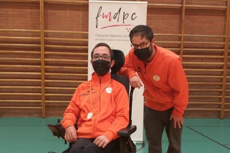Ismael Muñoz, tras conquistar el campeonato autonómico de boccia