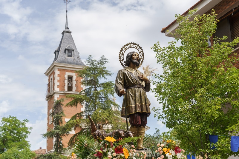 Procesión de San Isidro, por las calles del Casco Antiguo de Rivas
