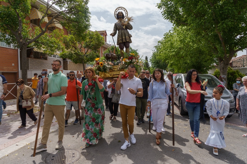Procesión de San Isidro, por las calles del Casco Antiguo de Rivas