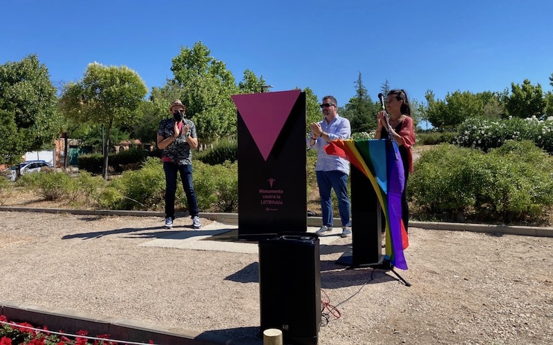 Inauguración del Parque del Orgullo LGTBI en Rivas