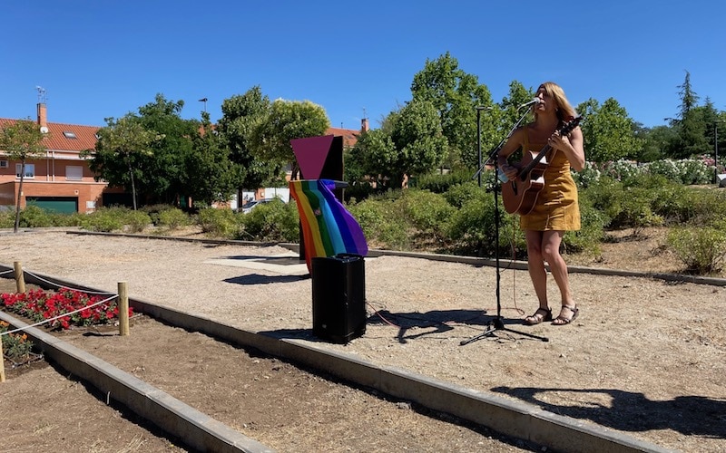Inauguración del Parque del Orgullo LGTBI en Rivas
