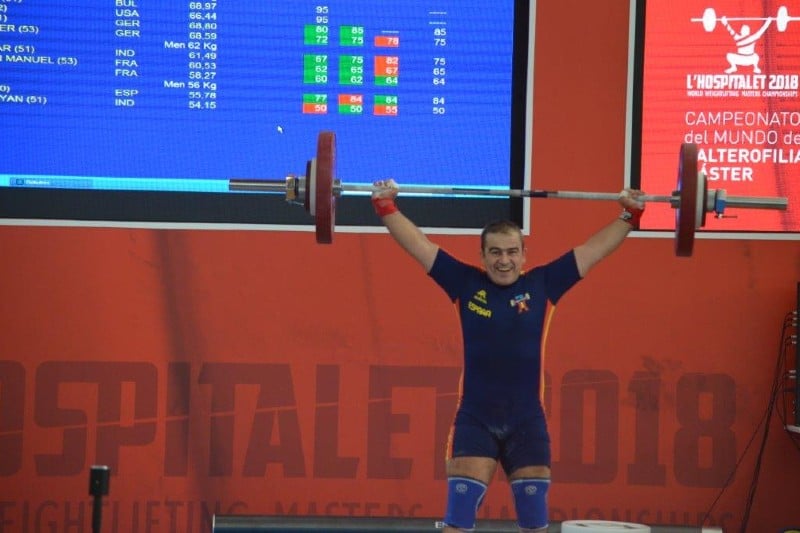 Carlos Aranda, en una competición internacional celebrada en el año 2018