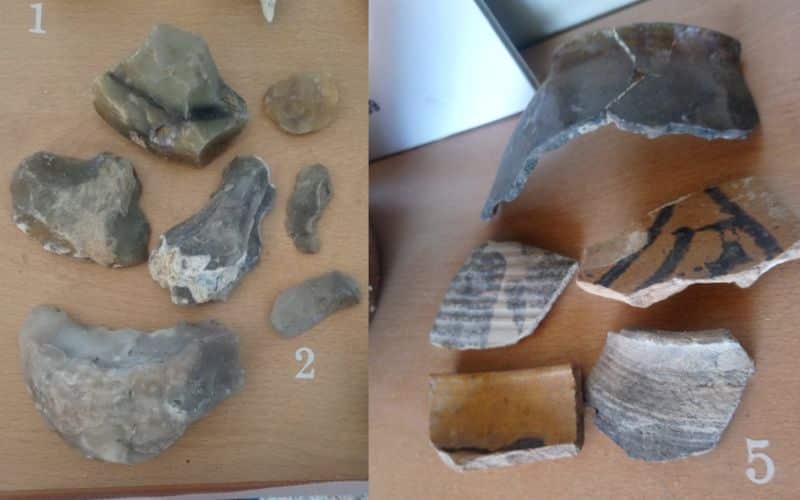 Restos arqueológicos de la finca El Porcal (fuente: Diario de Rivas)