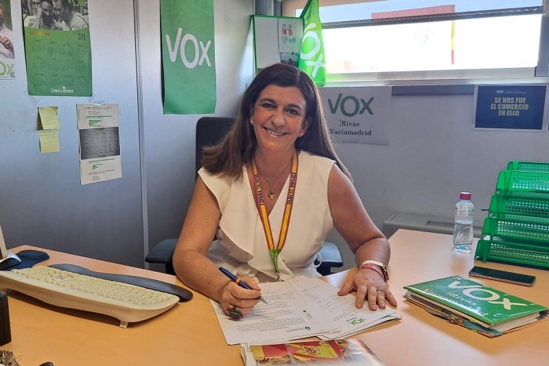 María Ángeles Guardiola, concejala de Vox en el Ayuntamiento de Rivas Vaciamadrid