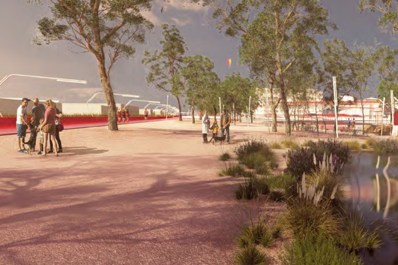 Rivas remite a la Comunidad el anteproyecto del parque sobre las vías del Metro