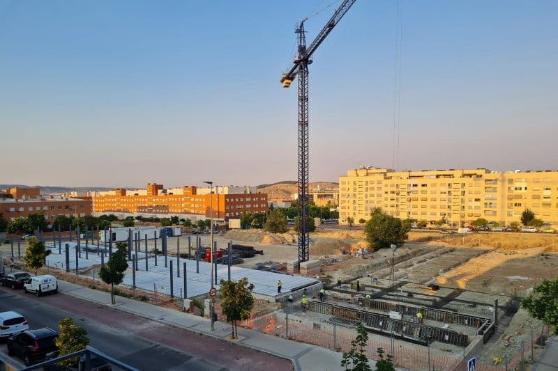 Estado de las obras del Ceip Hispanidad a 13 de julio de 2023