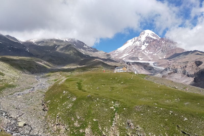Juancho Cuenca en el Kazbek