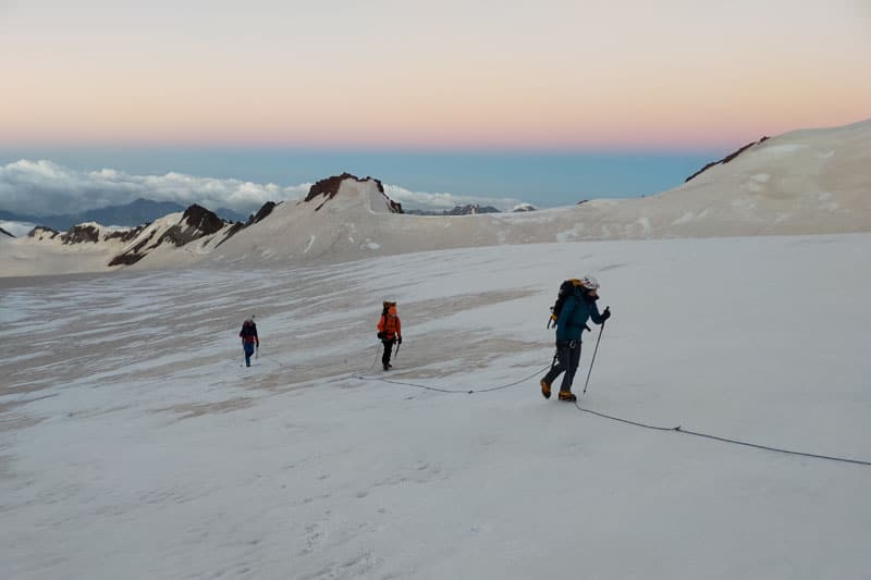 Juancho Cuenca en el Kazbek