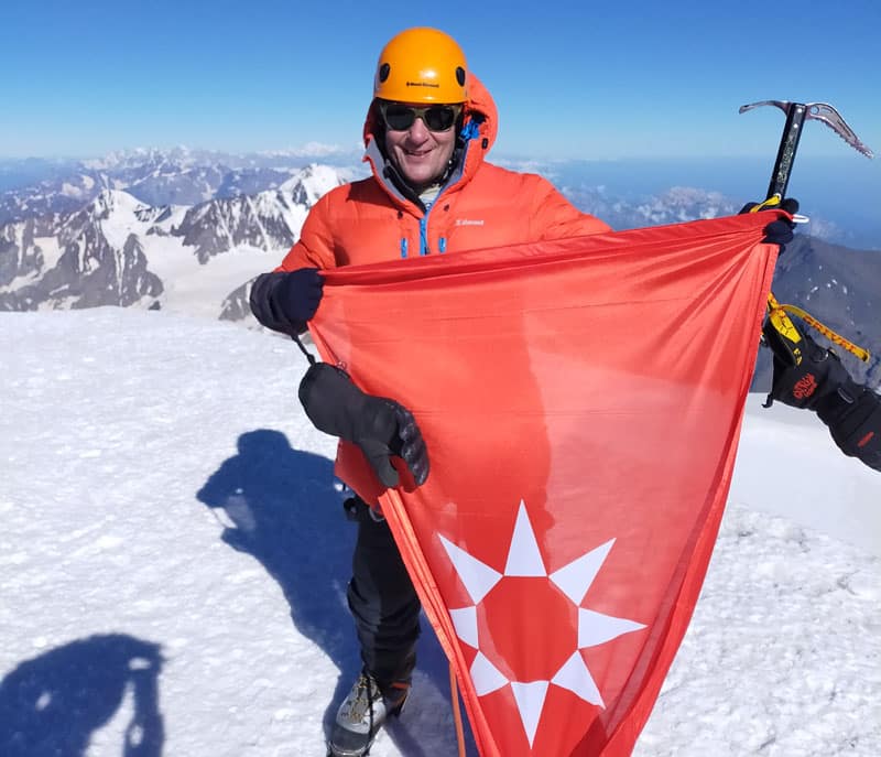 Juancho Cuenca en el Kazbek