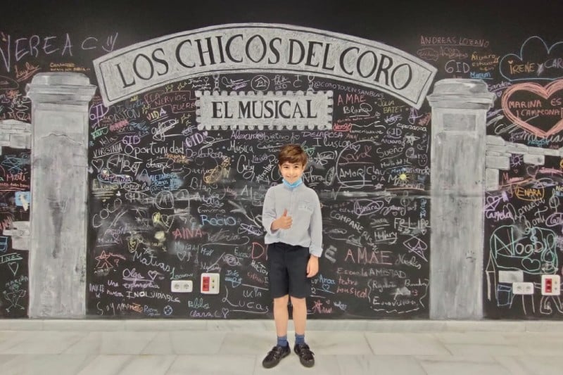 Erik Martínez, un niño de Rivas en el elenco del musical ‘Los Chicos del Coro’