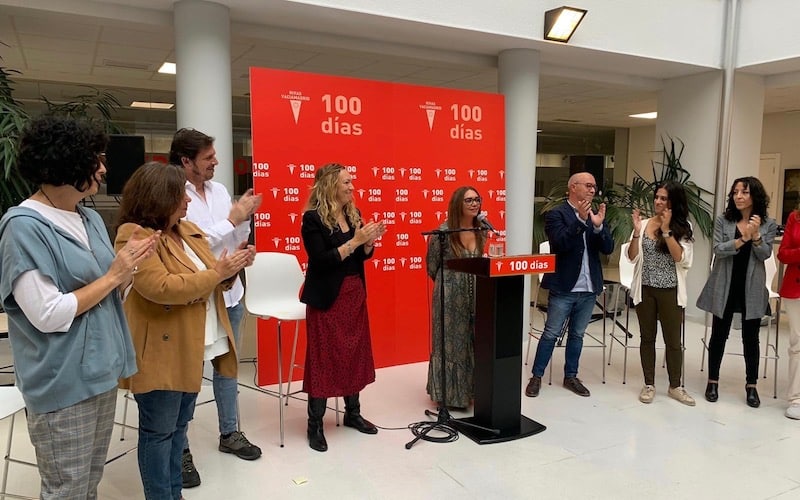 Acto de rendición de cuentas de la alcaldesa de Rivas, Aída Castillejo, junto a su equipo de Gobierno, en el Centro Cultural García Lorca de Rivas