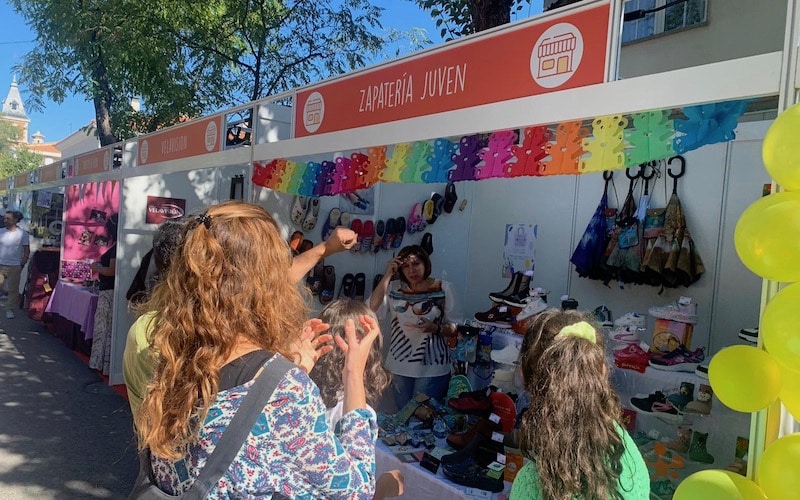 Stand de Calzados Juven, en la I Feria del Comercio de Rivas