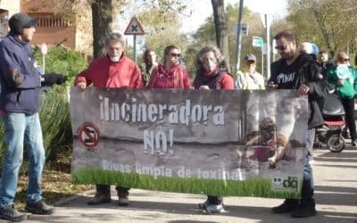 Alrededor de doscientas personas participan en la 3º Marcha San Cinerato de Rivas contra la incineradora de Valdemingómez