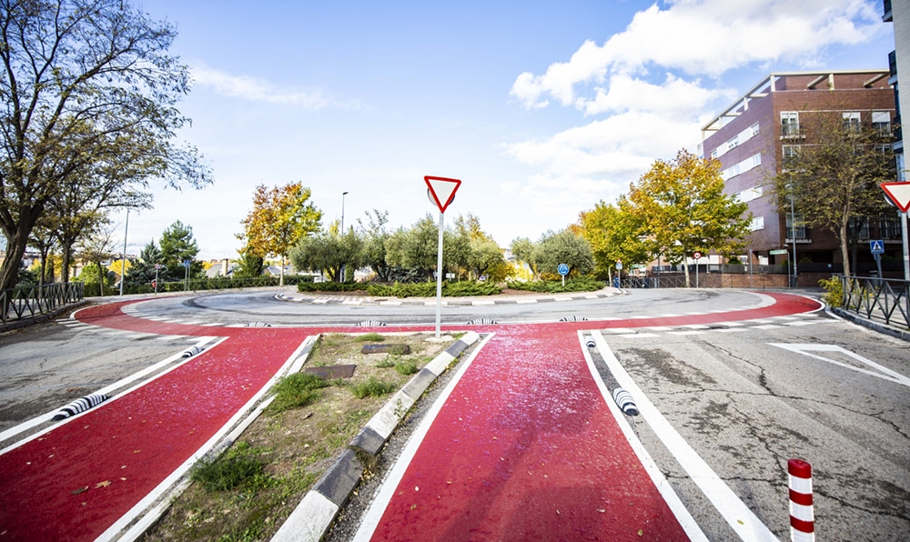 Nuevo carril bici segregado en Rivas Vaciamadrid
