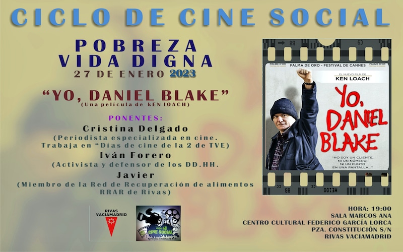 El Ciclo de Cine Social 2023 en Rivas arranca con la película ‘Yo, Daniel Blake’