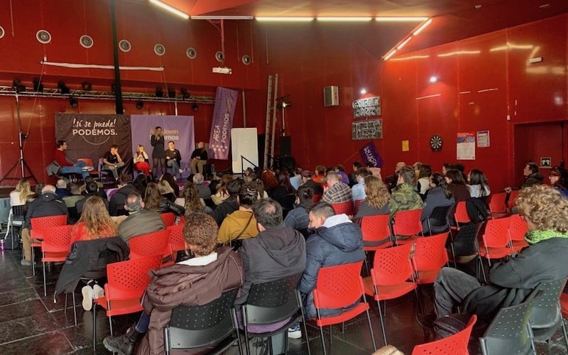 Acto de presentación de los candidatos y candidatas jóvenes de Podemos, este sábado en Rivas