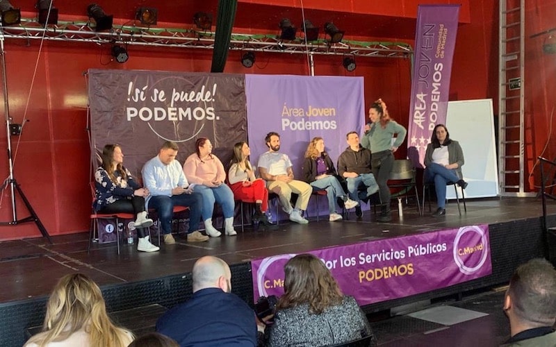 Acto de presentación de los candidatos y candidatas jóvenes de Podemos, este sábado en Rivas