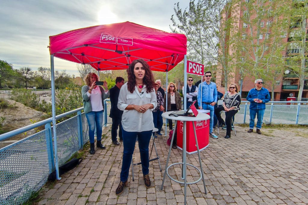 Presentación del 'Plan Rivas' de la candidata del PSOE Mónica Carazo