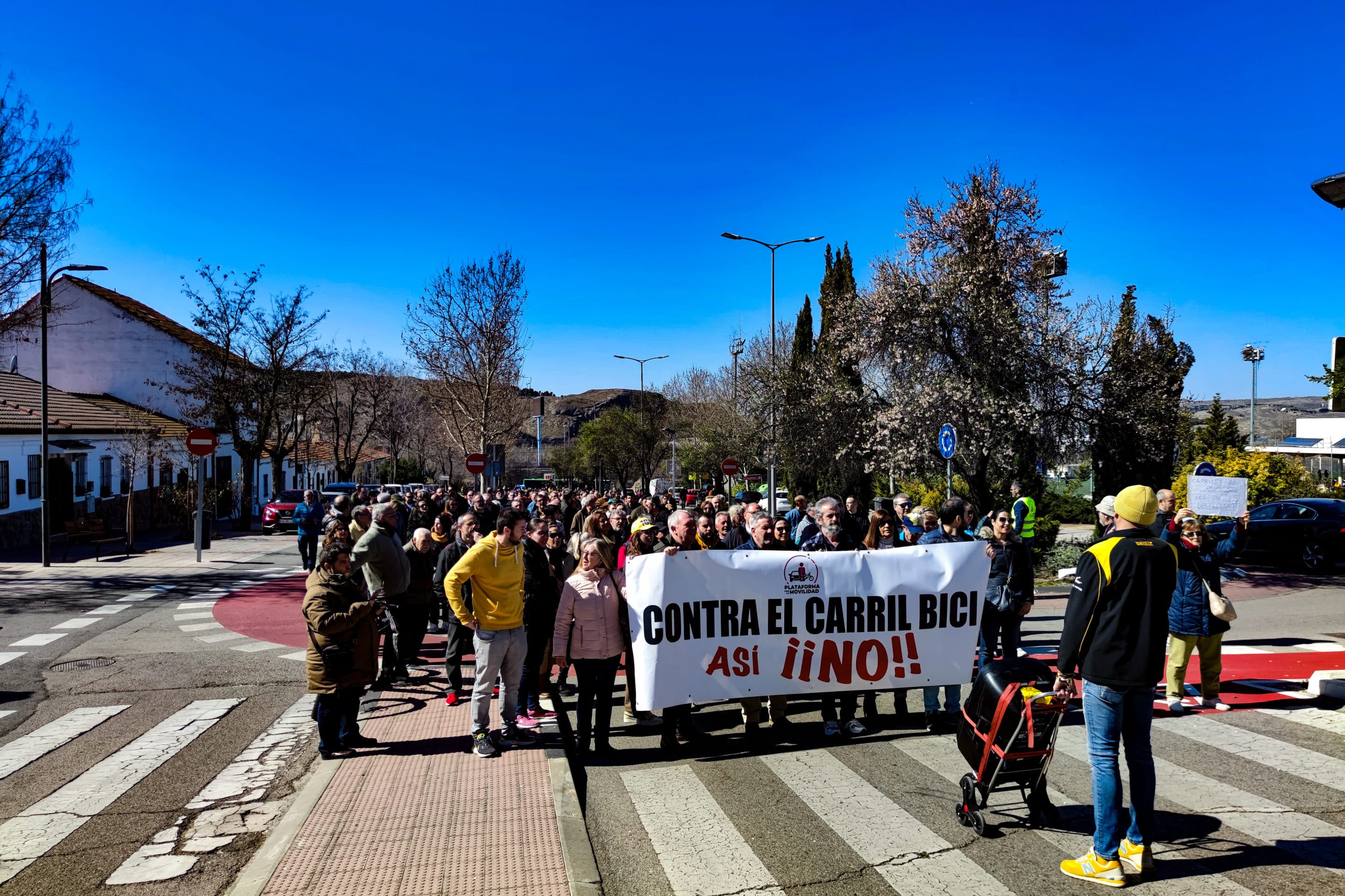 La manifestación sale del Metro de Rivas Vaciamadrid