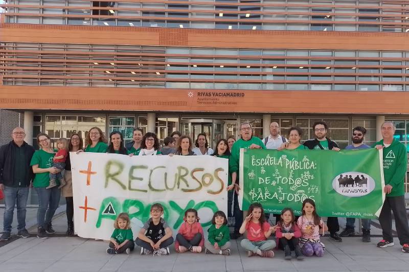 La AFA del colegio Dulce Chacón de Rivas reclama personal de apoyo para el alumnado de necesidades especiales