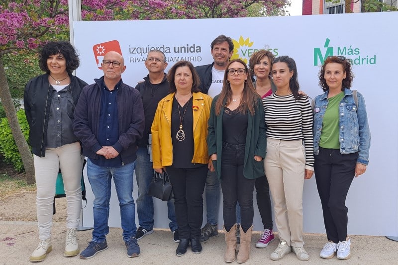 Esta es la lista de IU Rivas-Más Madrid-Verdes Equo para las elecciones municipales del 28M