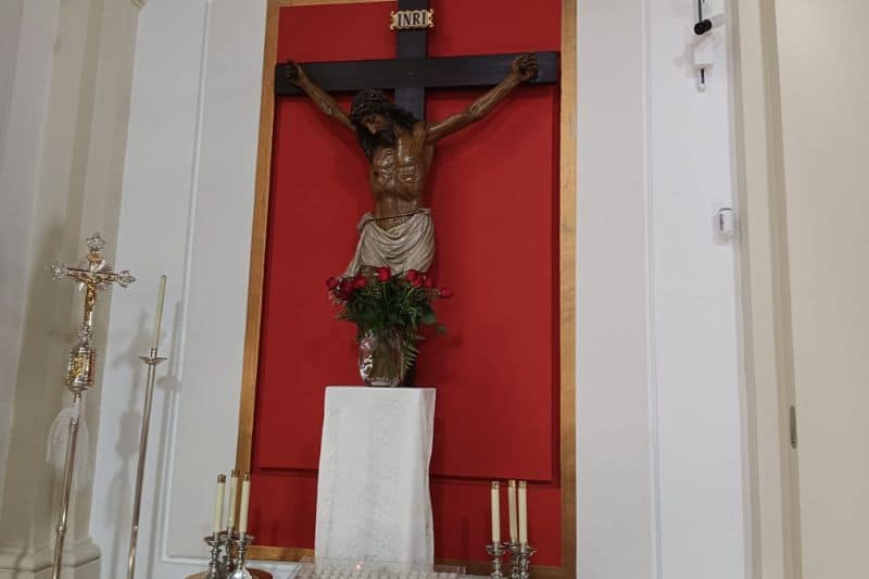 Cristo de la paciencia, en la parroquia de San Marcos de Rivas Vaciamadrid (Fuente: Diario de Rivas)