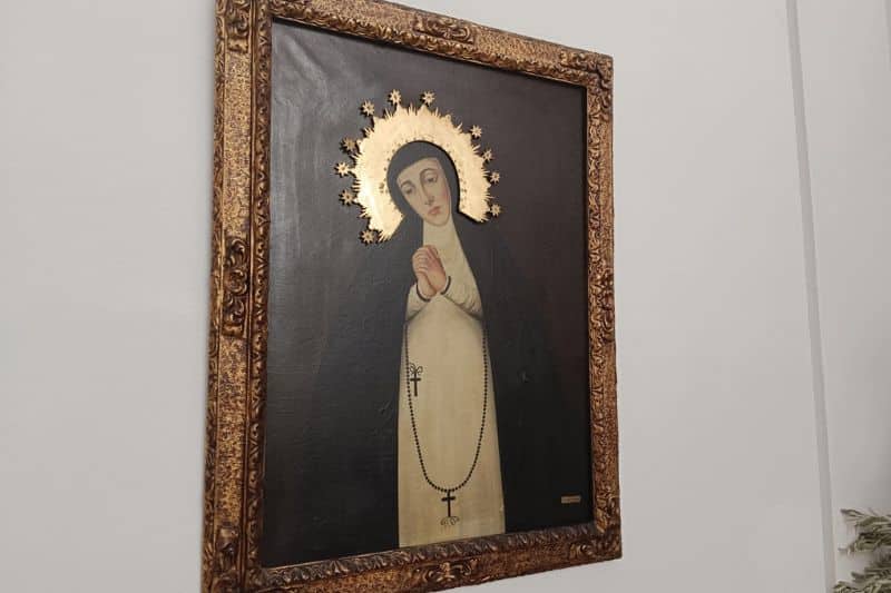 Réplica del cuadro de la Virgen de La Paloma de Madrid, en la parroquia de San Marcos de Rivas Vaciamadrid (Fuente: Diario de Rivas)