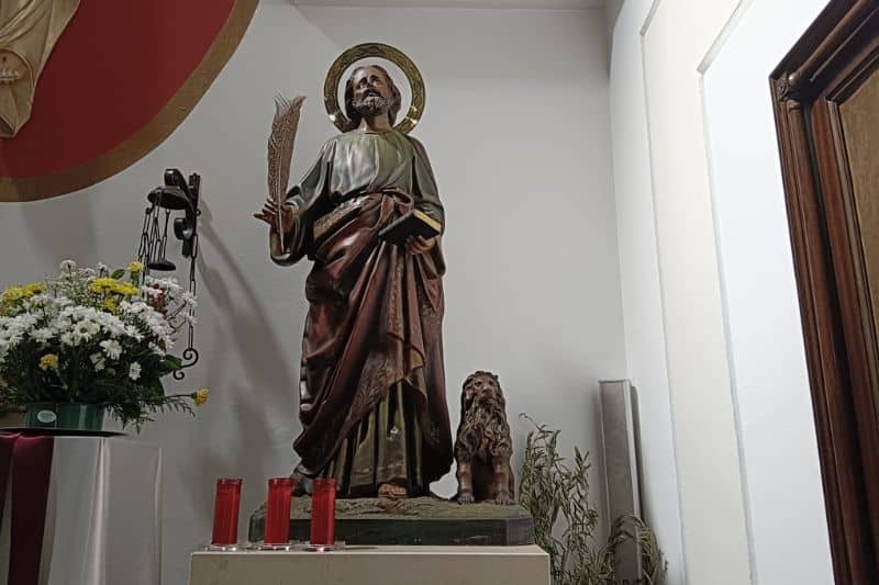 Imagen de San Marcos, en la parroquia de San Marcos de Rivas Vaciamadrid (Fuente: Diario de Rivas)
