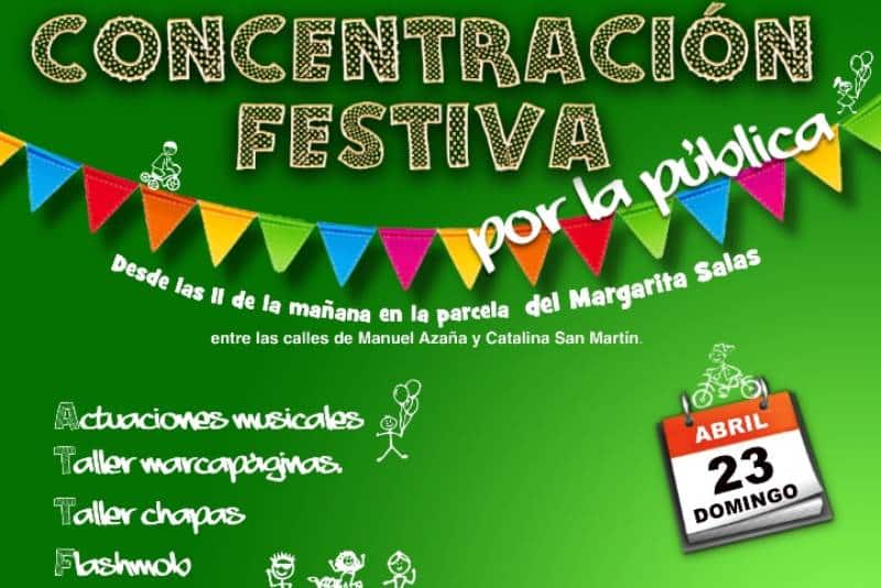 Convocada una «concentración festiva» por la educación pública en la parcela del IES Margarita Salas