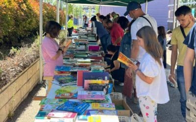 Mercadillo de reutilización de libros de Rivamadrid