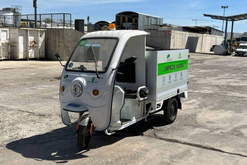 El triciclo eléctrico de El Reciclador de Rivamadrid