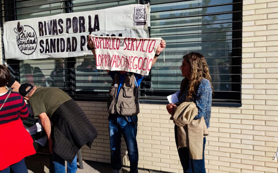 La plataforma Rivas con la Sanidad Pública vuelve a la calle para exigir el «fin de la privatización»