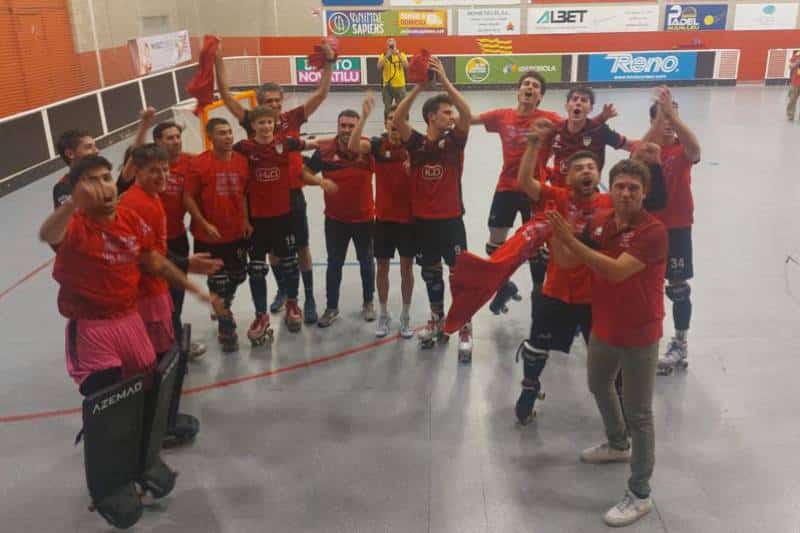 El CP Rivas Las Lagunas celebra el ascenso a la OK Liga