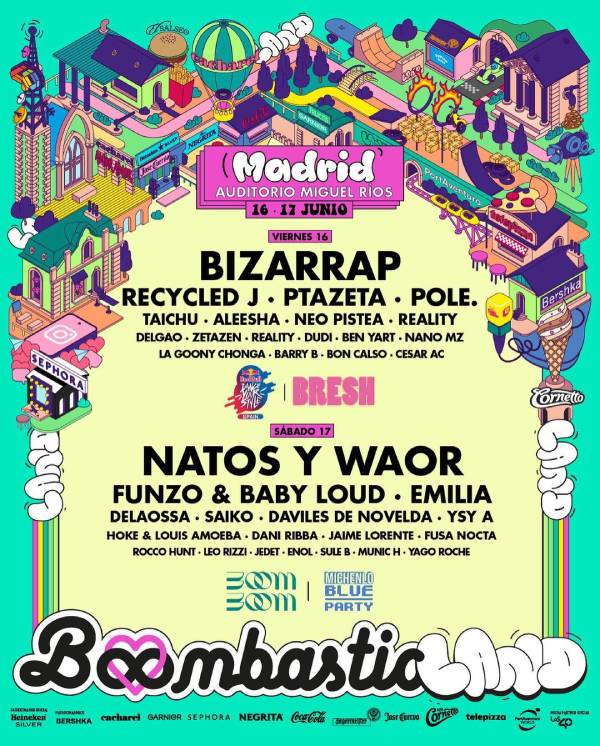Cartel del festival Boombastic