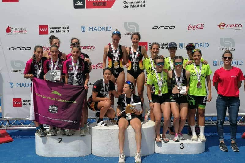Diablillos de Rivas, campeón de Madrid de triatlón en contrarreloj por equipos