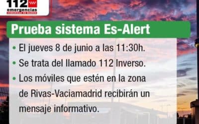 Prueba de alerta en Rivas: si recibes un SMS  de Emergencias este jueves, es un simulacro