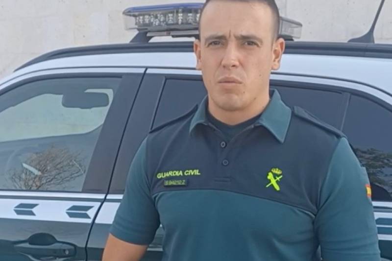 El agente en prácticas de la Guardia Civil del Puesto Principal de Rivas Vaciamadrid, David Esteban.