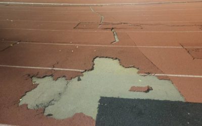 El Ayuntamiento de Rivas está tramitando la sustitución del tartán de la pista de atletismo del polideportivo Cerro del Telégrafo