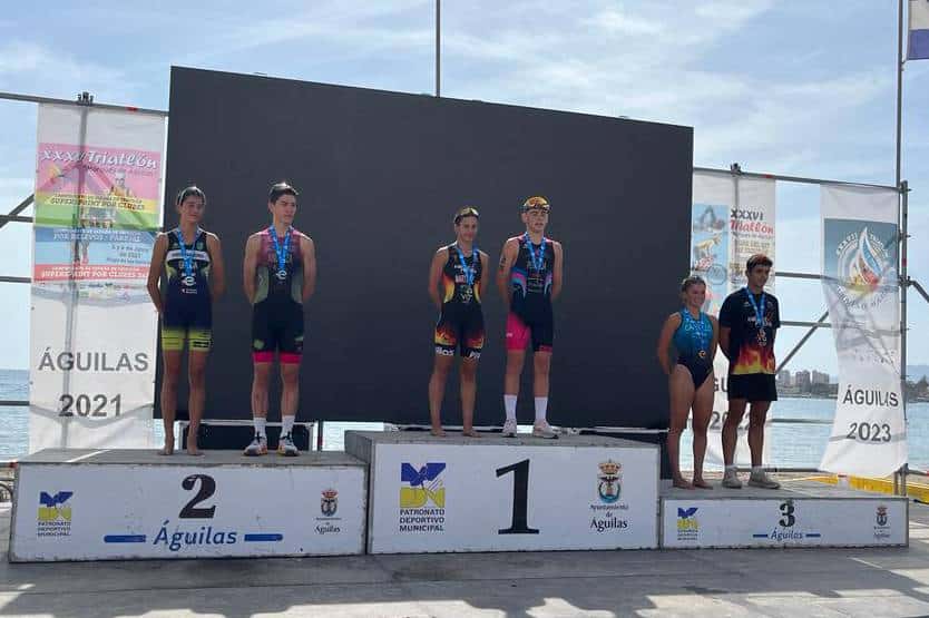 Diablillos de Rivas colecciona varios podios en el campeonato de España de triatlón sprint