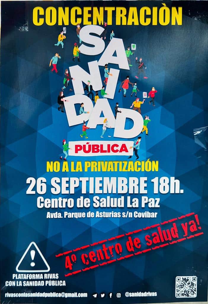 Concentración por la Sanidad Pública este martes 26 de septiembre