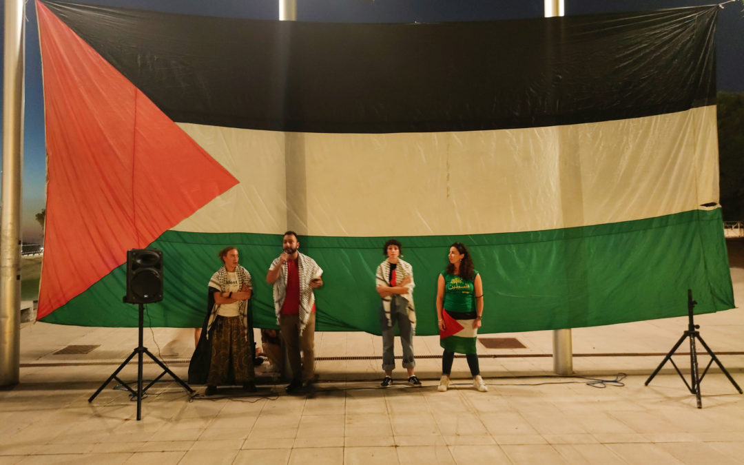 Más de doscientas personas se manifiestan en Rivas para apoyar al pueblo palestino