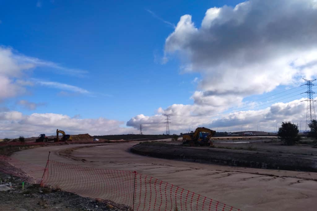 Estado actual de las obras de enlace de Rivas con la M-50