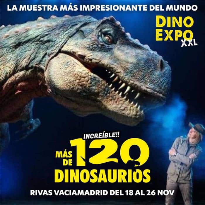 Dino Expo XXL en Rivas Vaciamadrid del 18 al 26 de noviembre