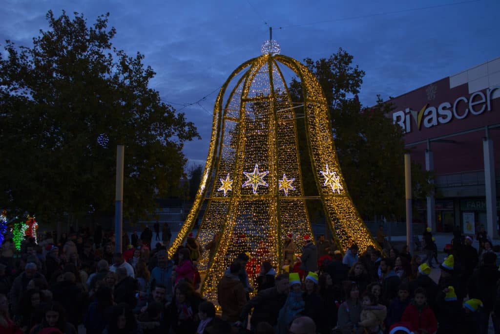 Encendido de luces navide&ntilde;as 2023 (foto: Jaime Moya)