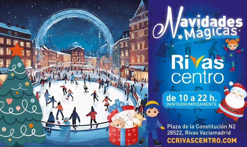 El Centro Comercial Rivas Centro estrena su pista de hielo natural para estas Navidades