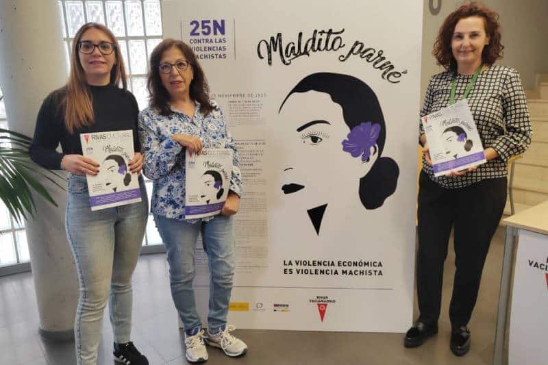 ‘Maldito parné’: la violencia económica contra las mujeres centra la campaña del 25N en Rivas Vaciamadrid