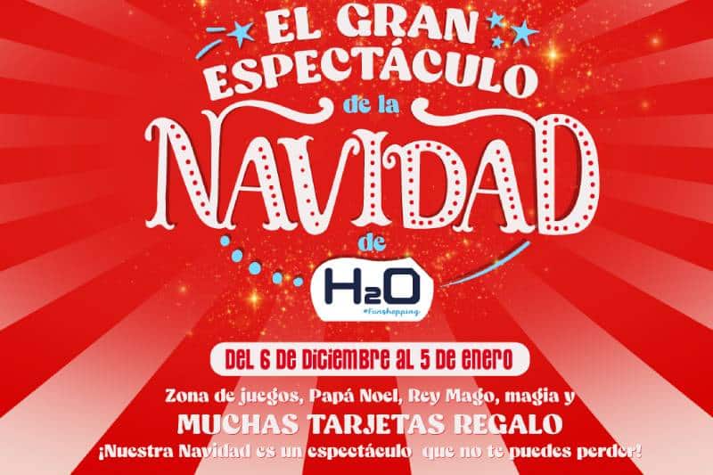 Programa de actividades de Navidad del centro comercial H2O de Rivas