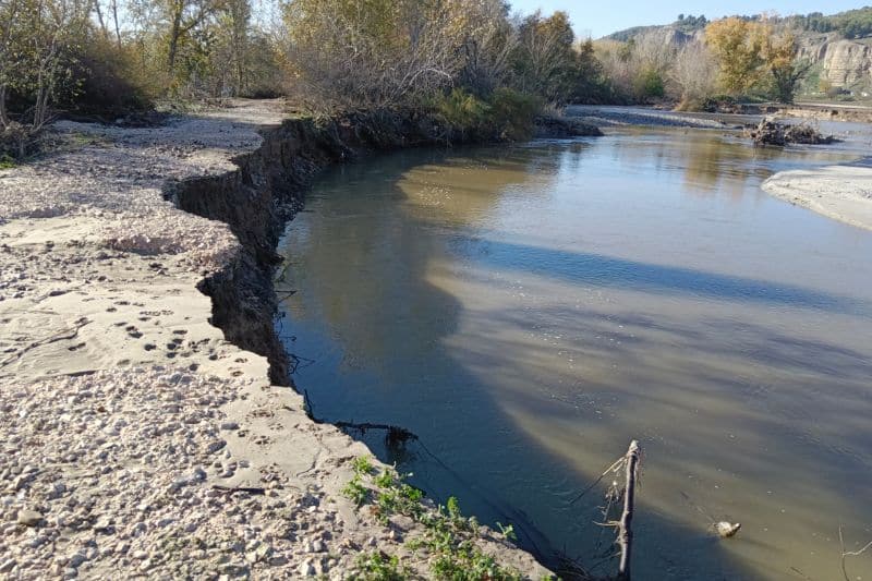 Destrozos provocados en el soto de las Juntas a causa de las crecidas provocadas por la lluvia (Fuente: Diario de Rivas)