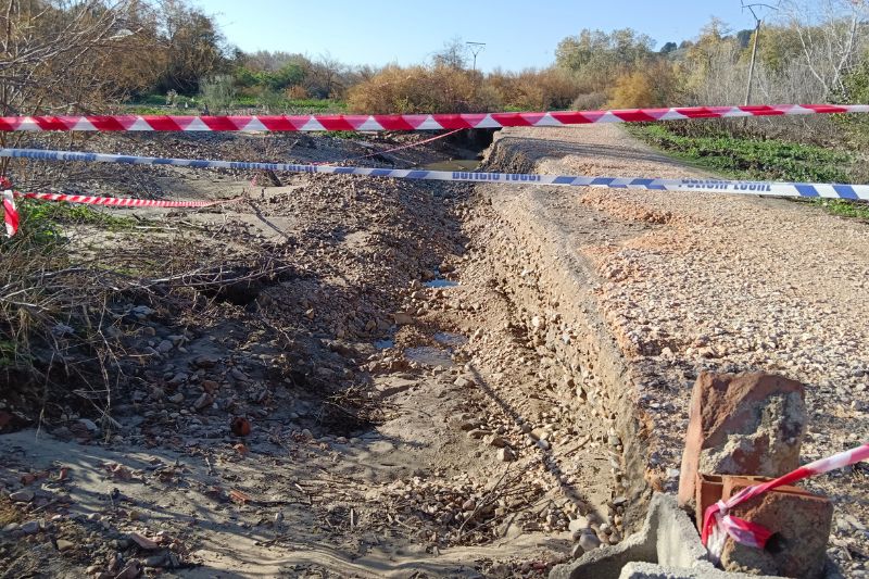 Destrozos provocados en el soto de las Juntas a causa de las crecidas provocadas por la lluvia (Fuente: Diario de Rivas)